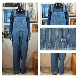 Vintage Big Smith Denim Bib Overalls 100% Cotton Workwear Made in China